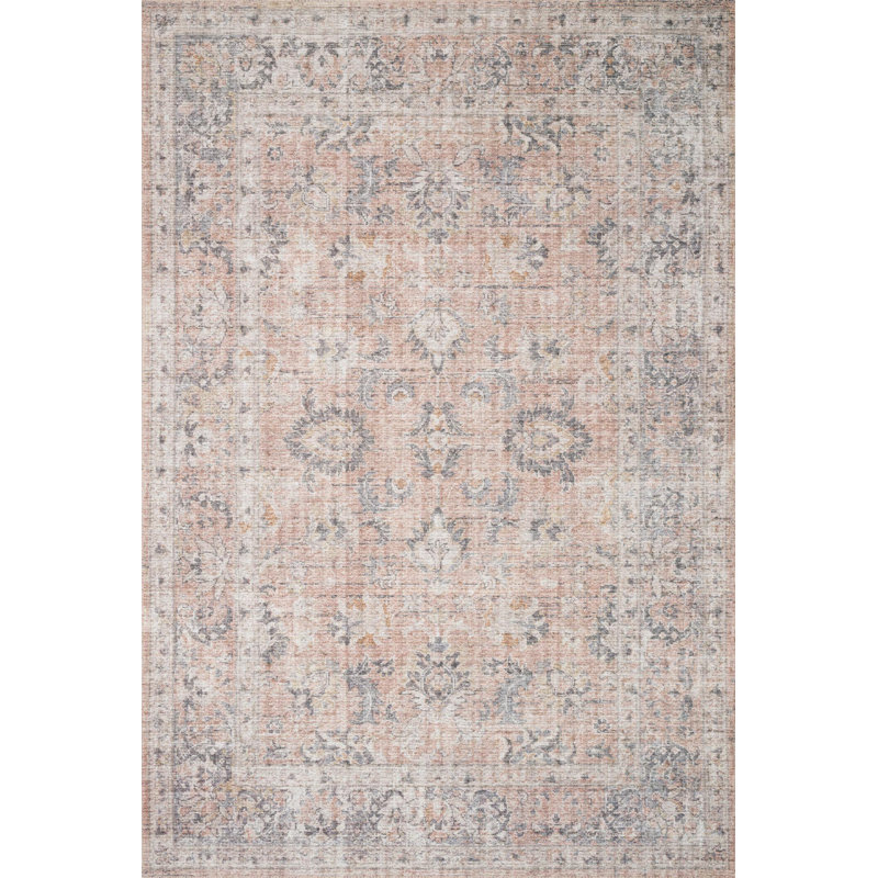 Joss & Main Skye Oriental Blush/Gray Area Rug & Reviews